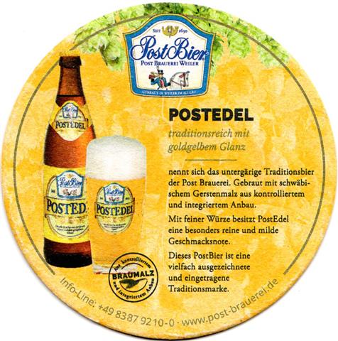 weiler li-by post freu dich 1b (rund215-postedel-hg dunkel)